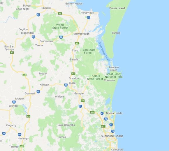 Map of Sunshine Coast Solar Panels - Solarcore Australia